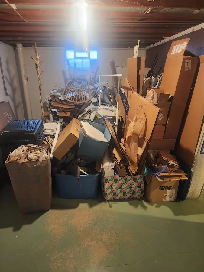 Roll-off dumpster container at job site for 8 Yard Dumpster Rental in Cactus